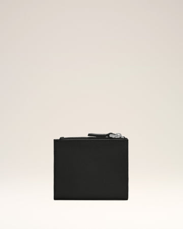 Black Leather Voulez-Vous Folded Wallet