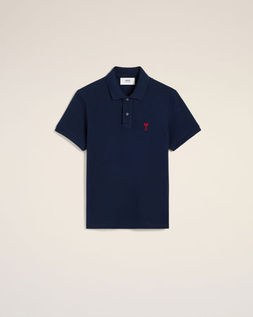 Navy Cotton Ami de Coeur Polo Shirt