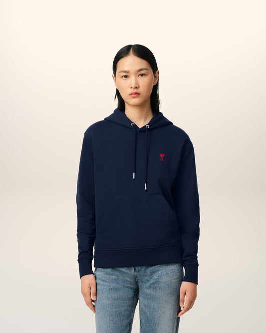 Navy Cotton Ami de Coeur Hoodie