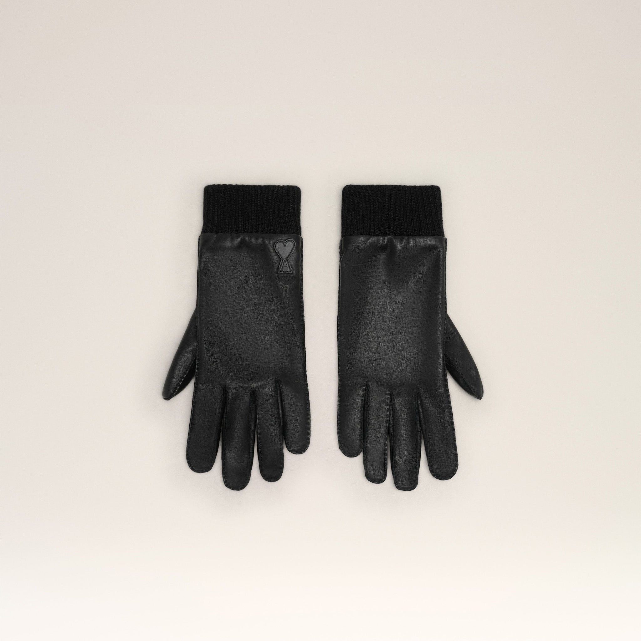 Ami de Coeur Leather Patch Gloves