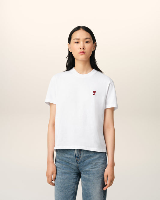 White Cotton Ami de Coeur T-Shirt