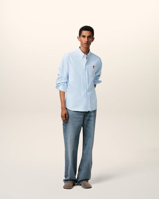 Blue Cotton Button-Down Ami de Coeur Shirt