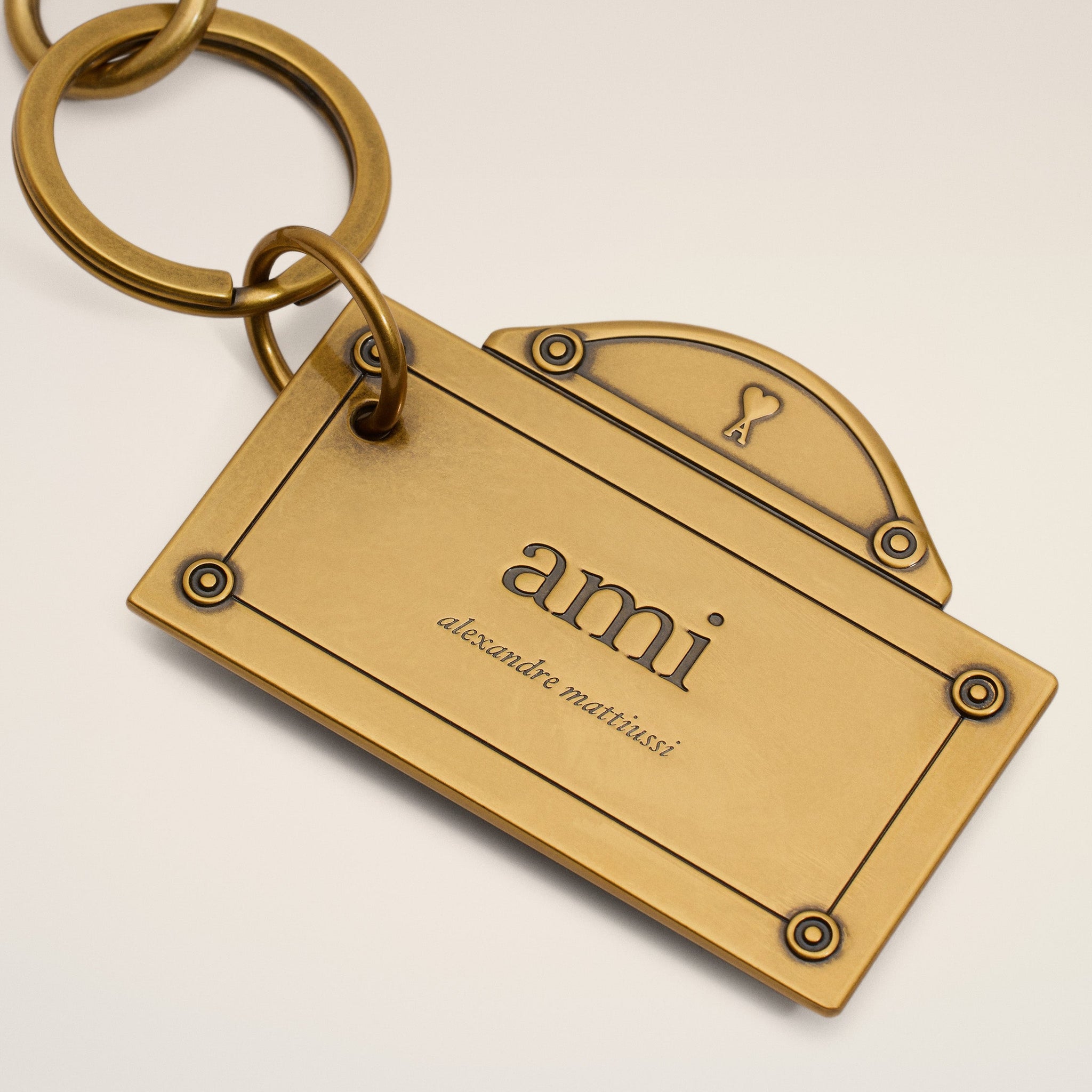 Gold Street Plate Keyring