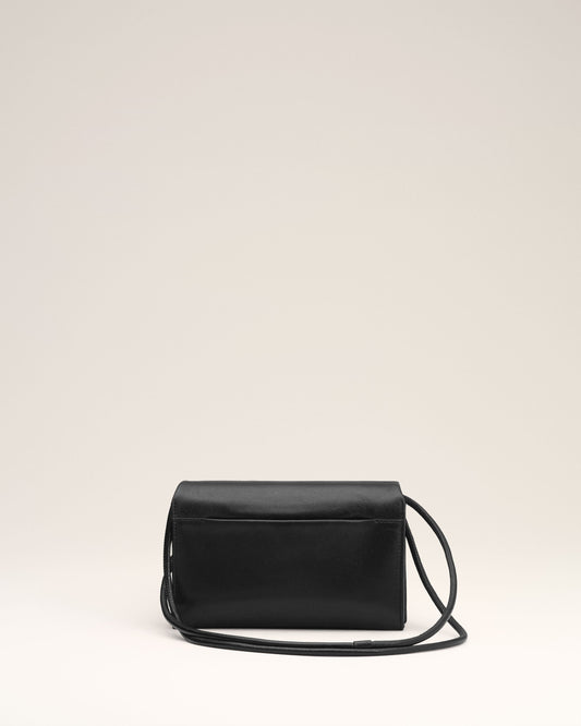 Black Leather Voulez-Vous Wallet Strap