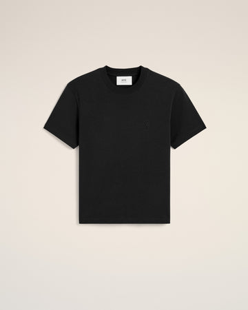 Black Cotton Ami de Coeur T-Shirt