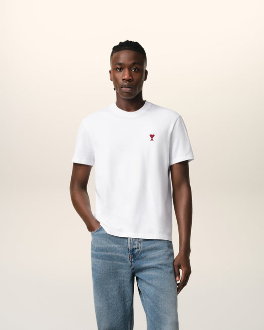 White Cotton Ami de Coeur T-Shirt